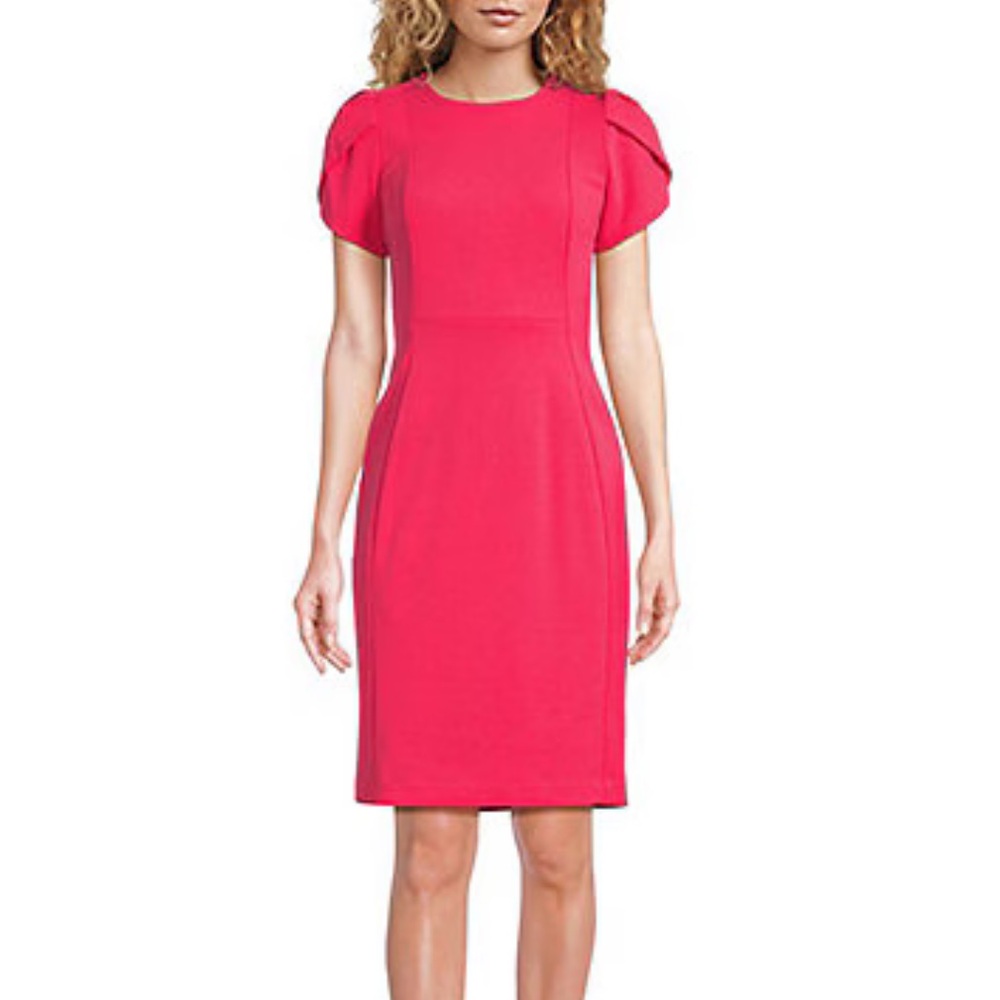 Calvin Klein Women's Pink work dress